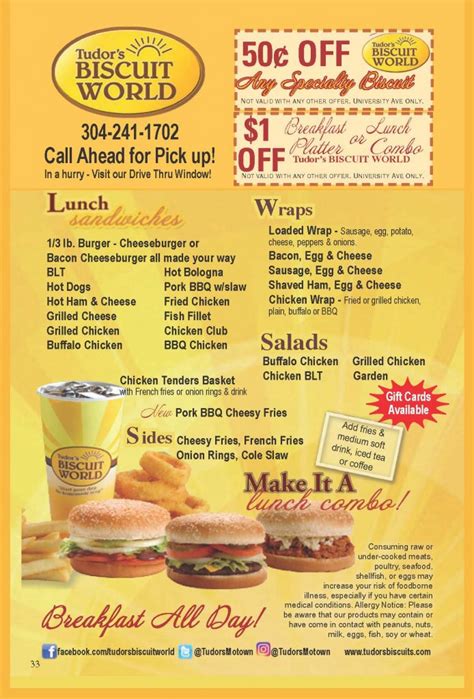 tudor's biscuit world locations in ohio|tudor's biscuits menu.